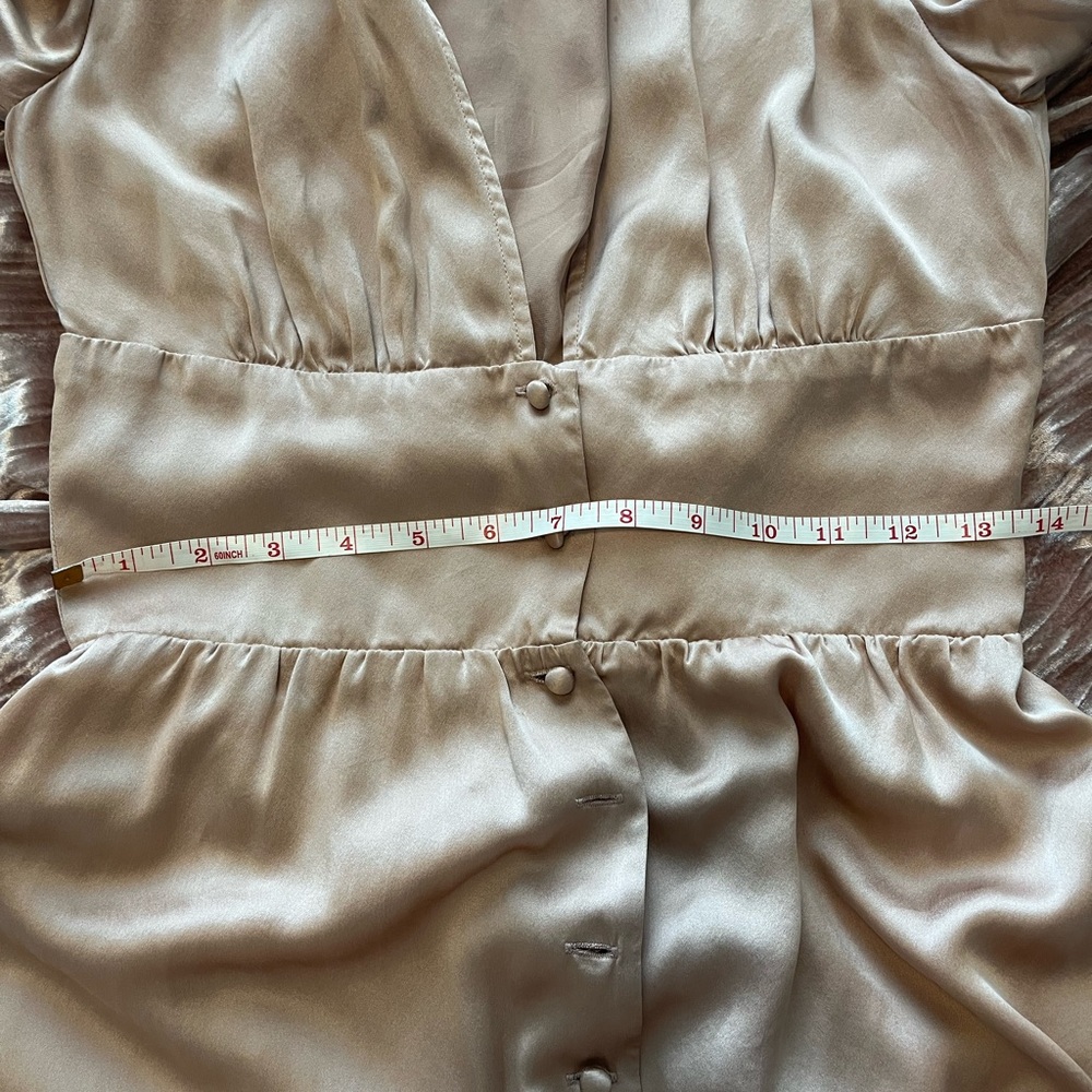 Reformation Pink Satin Midi Dress - Picture 10 of 14